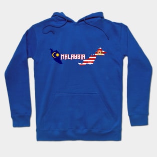 Malaysia flag & map Hoodie